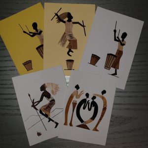 Kunstpostkarten Musik-Motive (5 Stück)