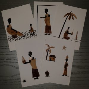 Kunstpostkarten AfrikanerInnen (5 Stück)